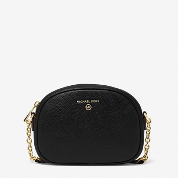 Jet Set Charm Small Pebbled Leather Crossbody Bag Black - Picture 3 of 6